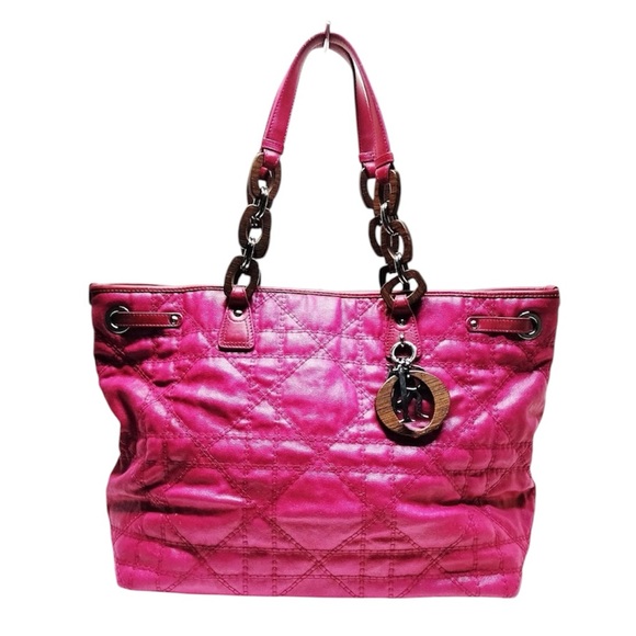 Dior Handbags - Authentic Christian Dior Cannage Panarea Shoulder Bag